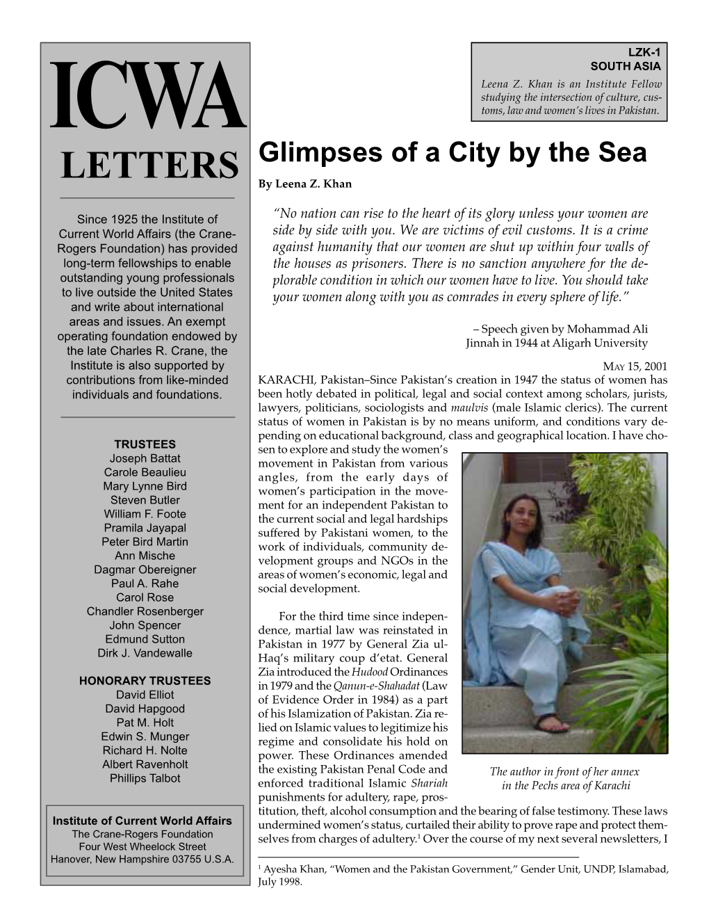 Glimpses of a City by the Sea by Leena Z