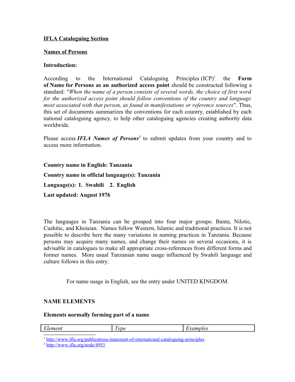 IFLA Cataloguing Section s2