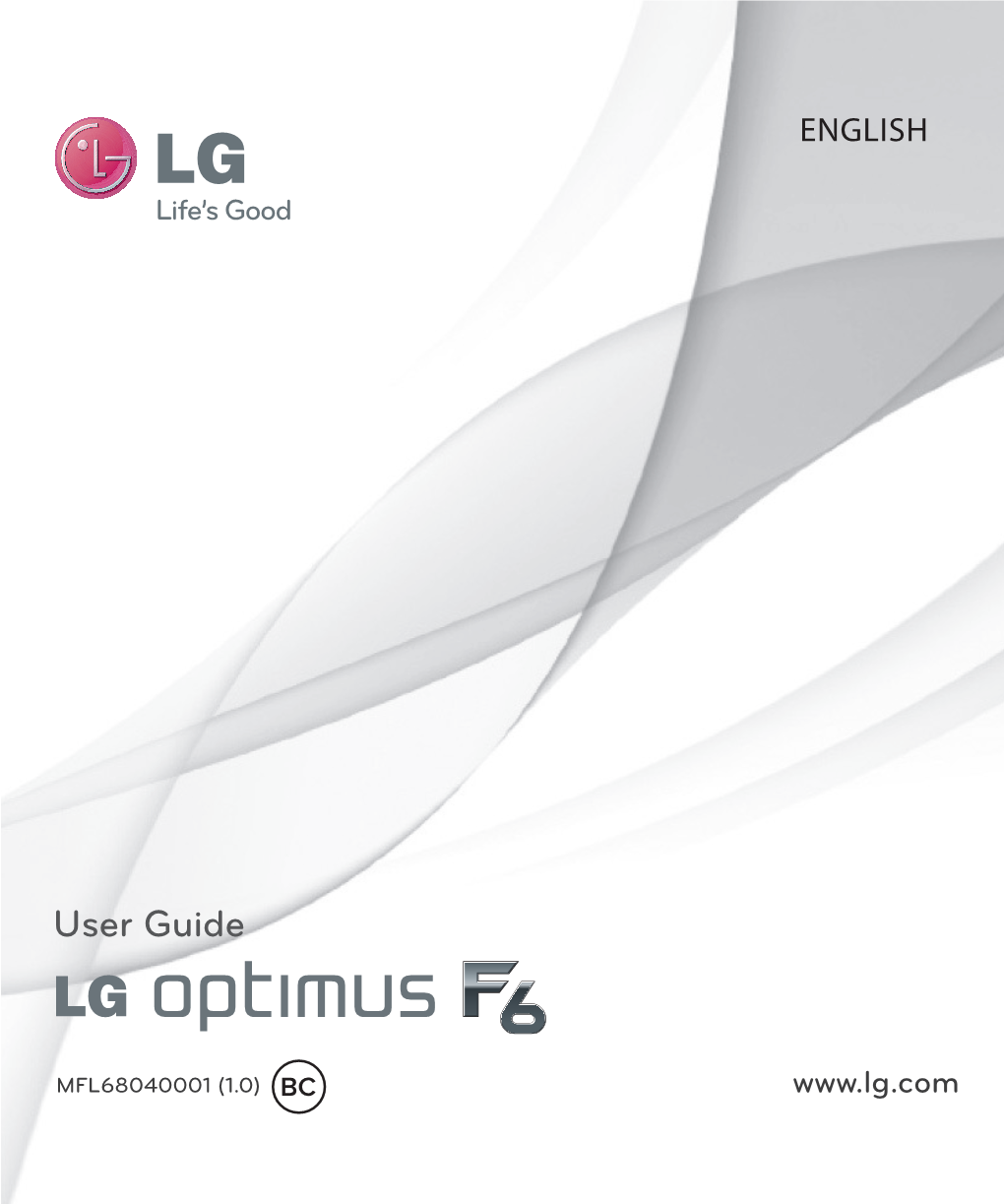 LG Optimus F6 Manual