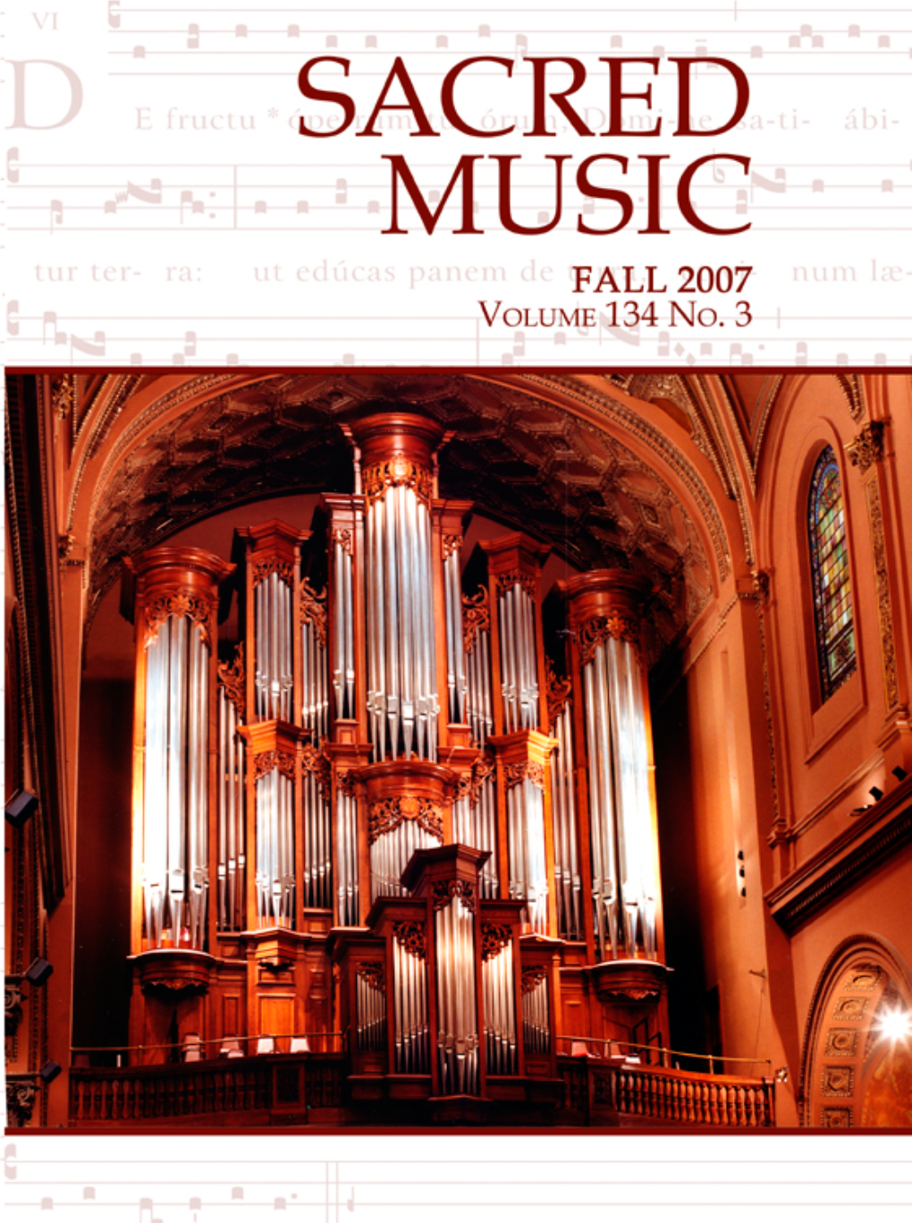 Sacred Music Volume 134, Number 2