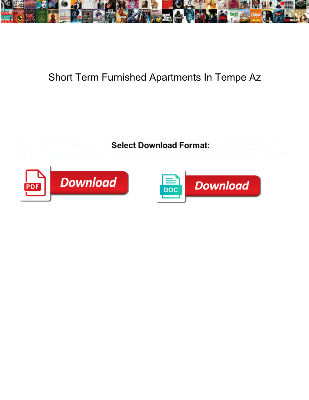 Short Term Furnished Apartments in Tempe Az