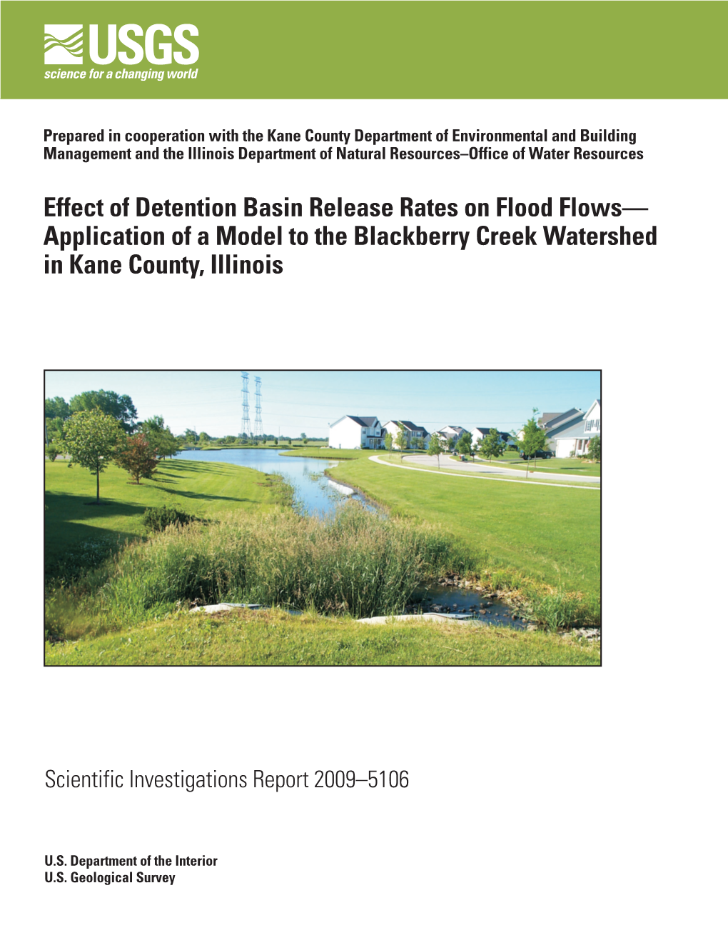 Effect of Detention Basin Release Rates on Flood Flows--Application