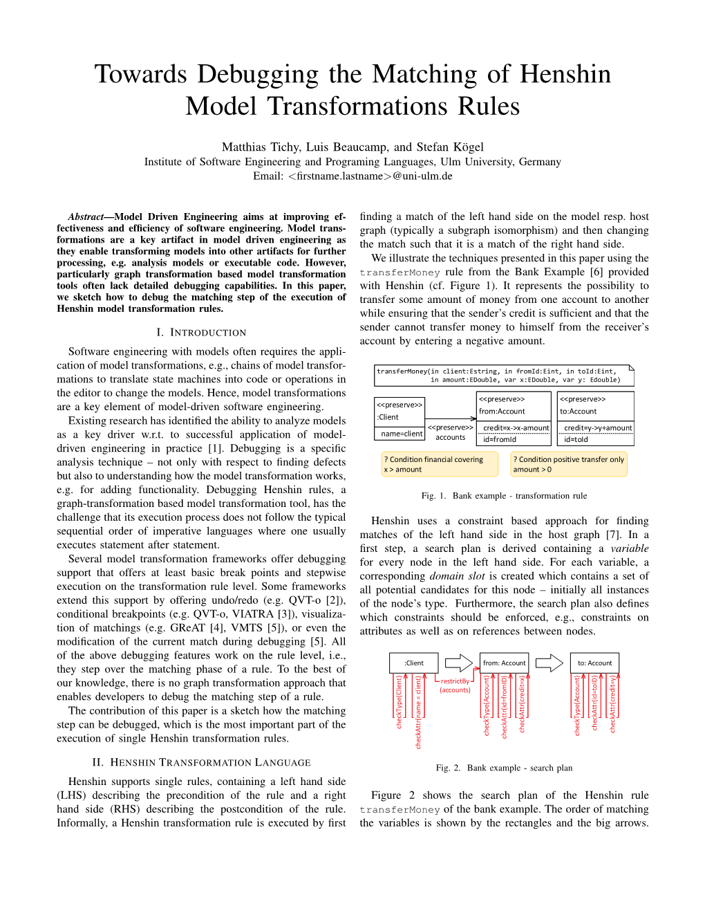Towards Debugging the Matching of Henshin Model Transformations Rules