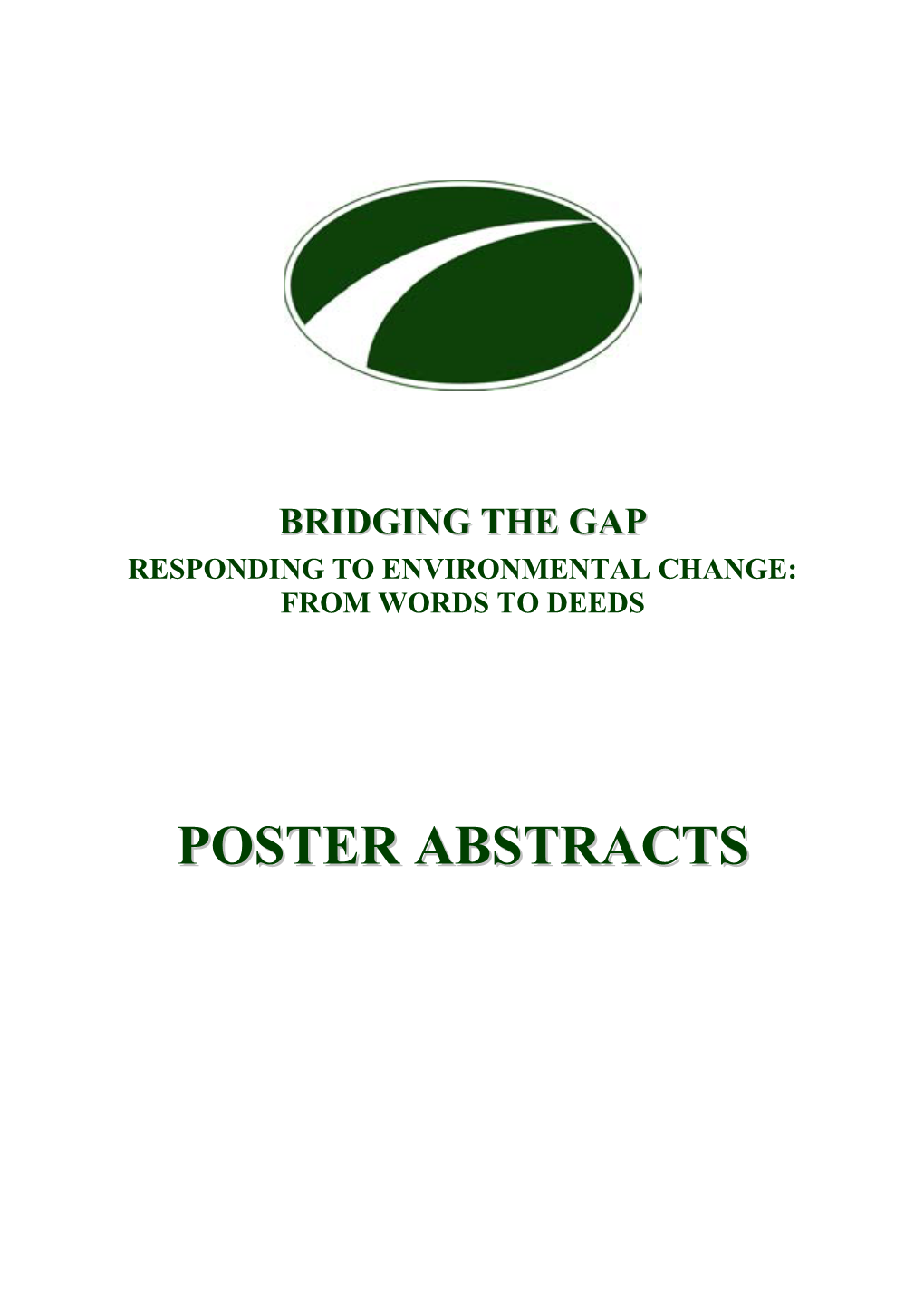 Poster Abstracts