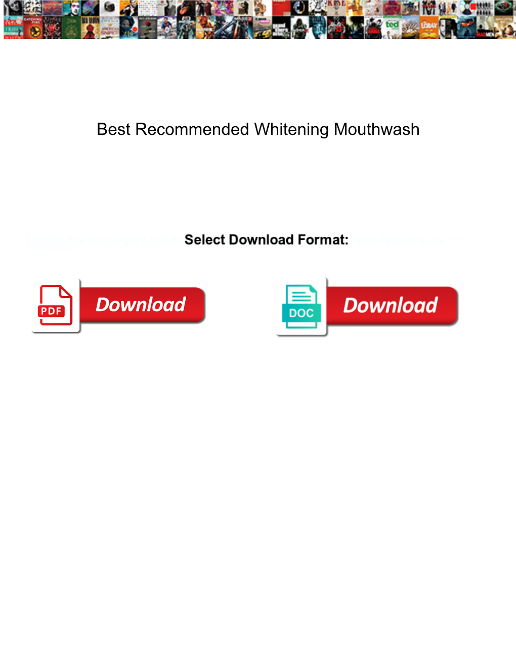 Best Recommended Whitening Mouthwash