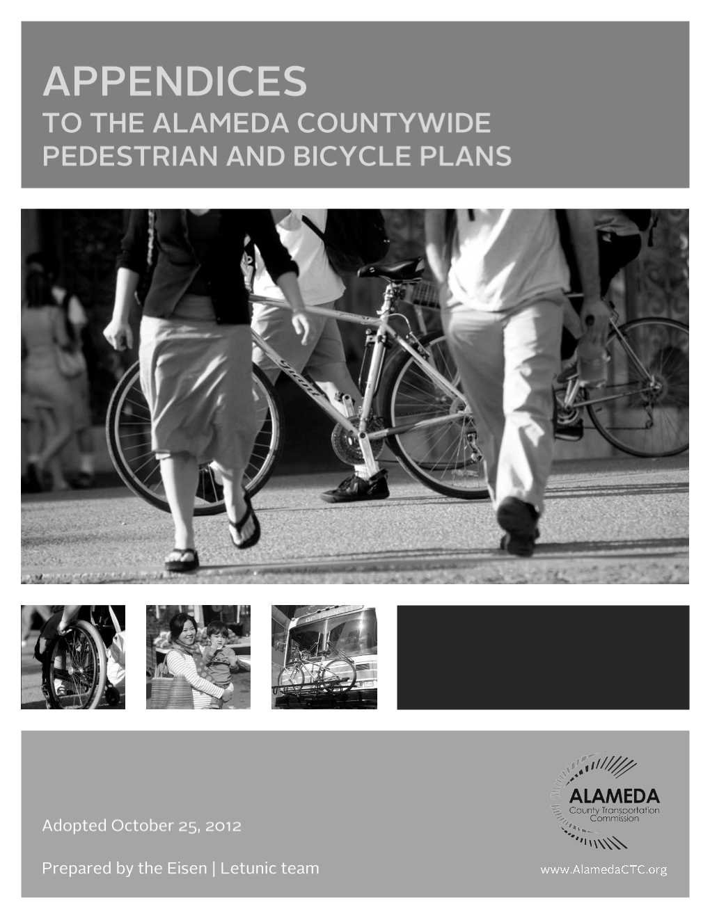 Appendices to the Alameda Countywide Pedestrian and Bicycle