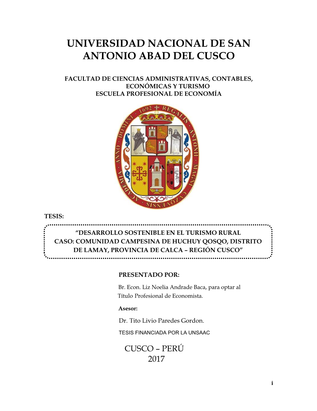 Universidad Nacional De San Antonio Abad Del Cusco
