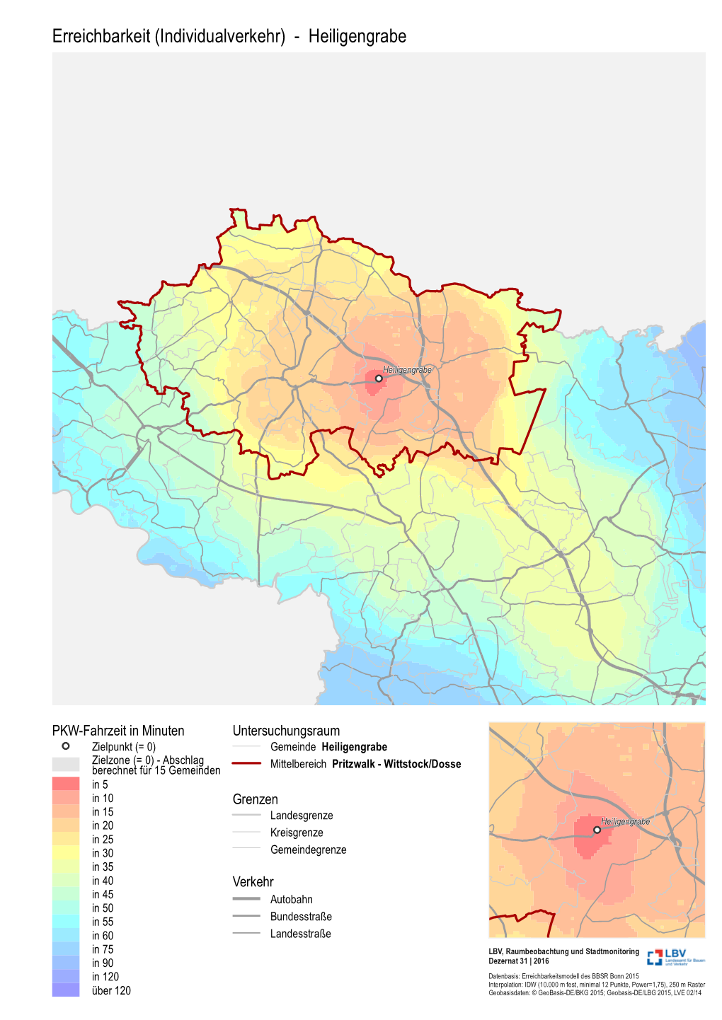 Erreichbarkeit (Individualverkehr) - Heiligengrabe