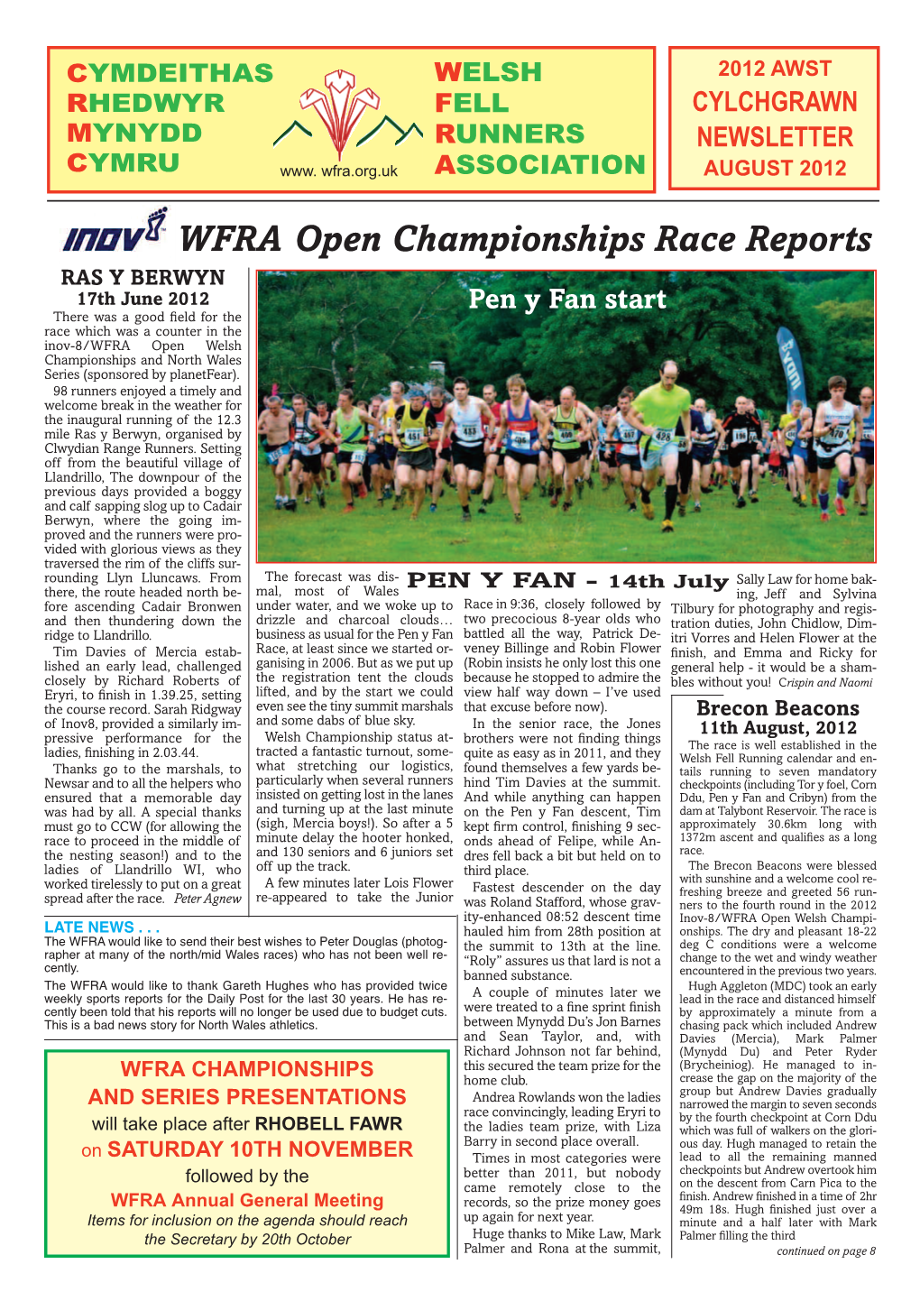 WFRA Open Championships Race Reports