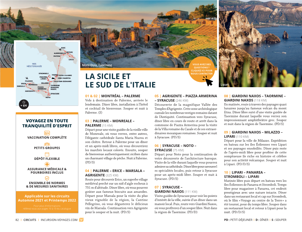 La Sicile Et Le Sud De L'italie