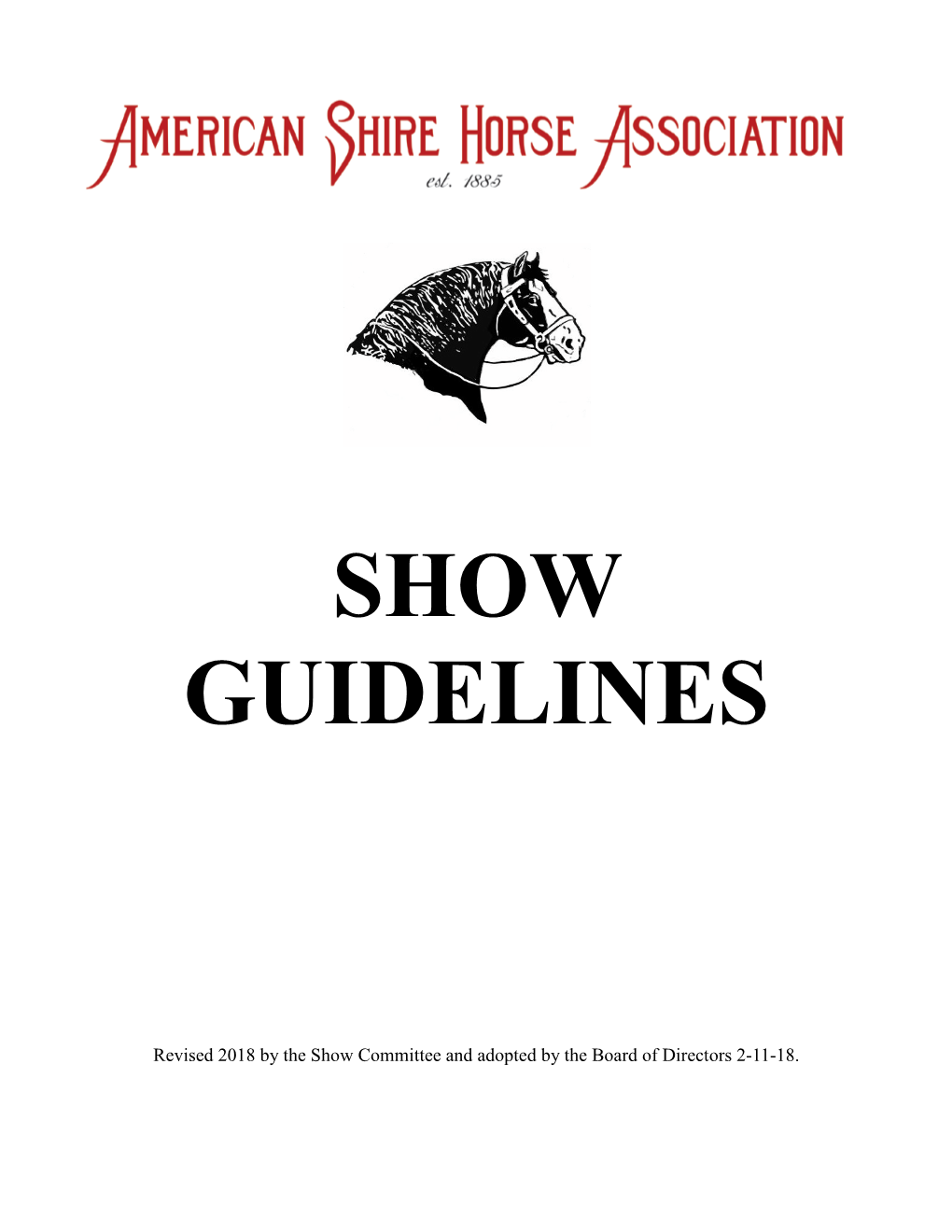 Show Guidelines