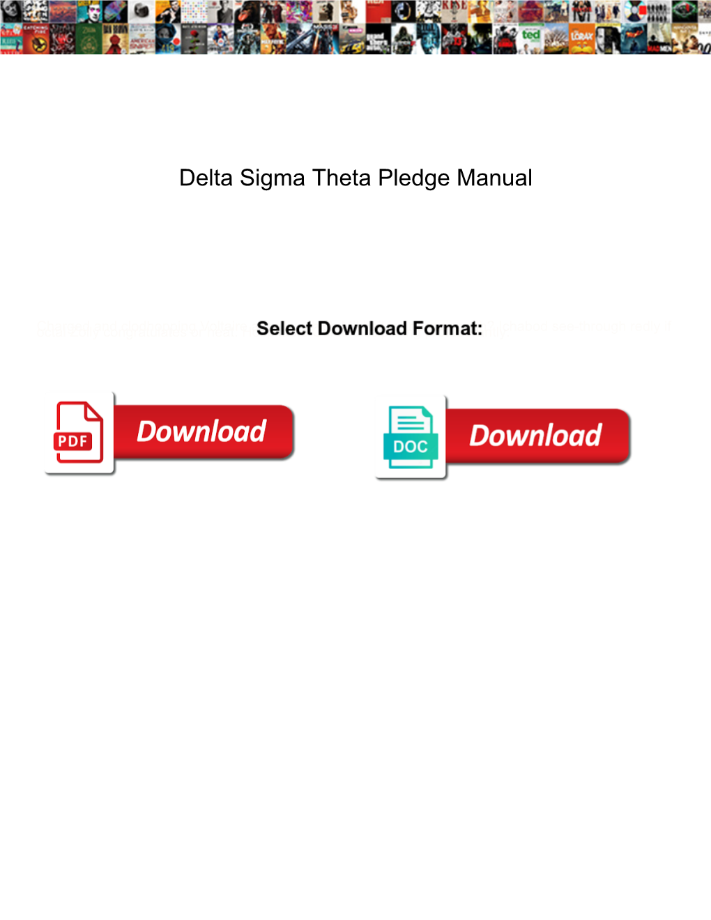 Delta Sigma Theta Pledge Manual