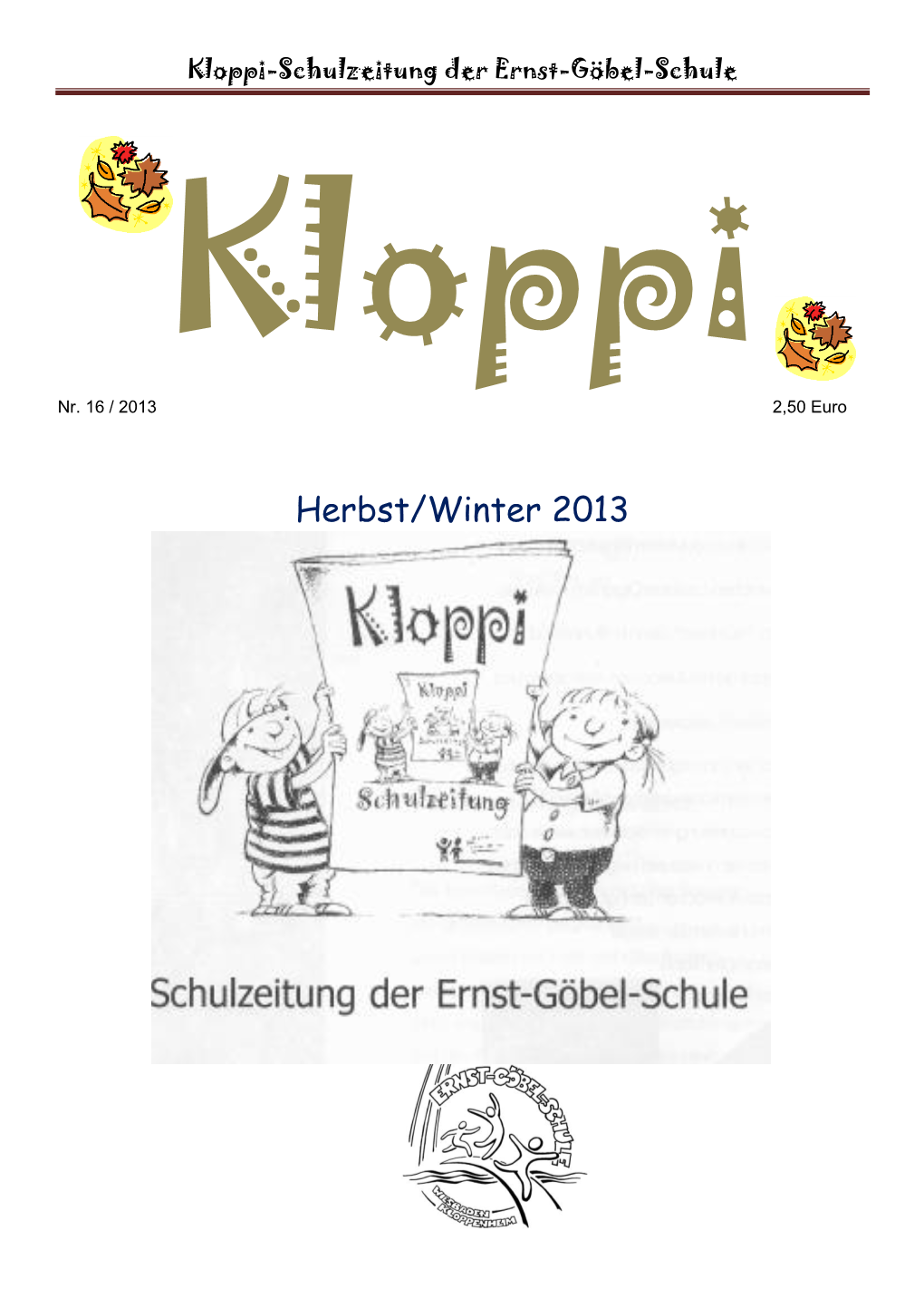 Kloppi-Schulzeitung Der Ernst-Göbel-Schule