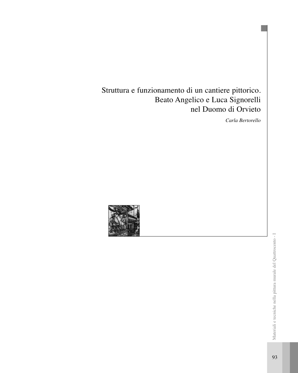 Struttura E Funzionamento Di Un Cantiere Pittorico. Beato Angelico E