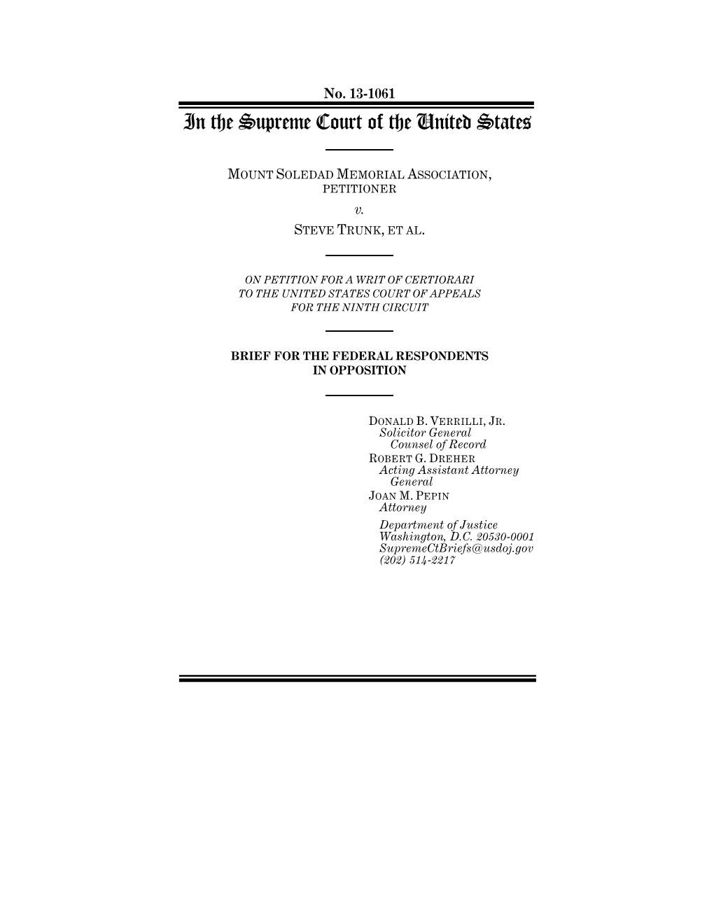 No. 13-1061 in the Supreme Court of the United States