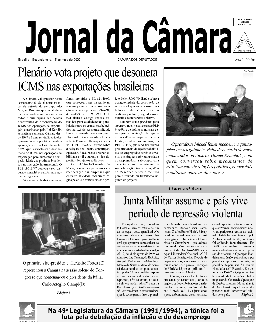 Plenário Vota Projeto Que Desonera ICMS Nas Exportações Brasileiras
