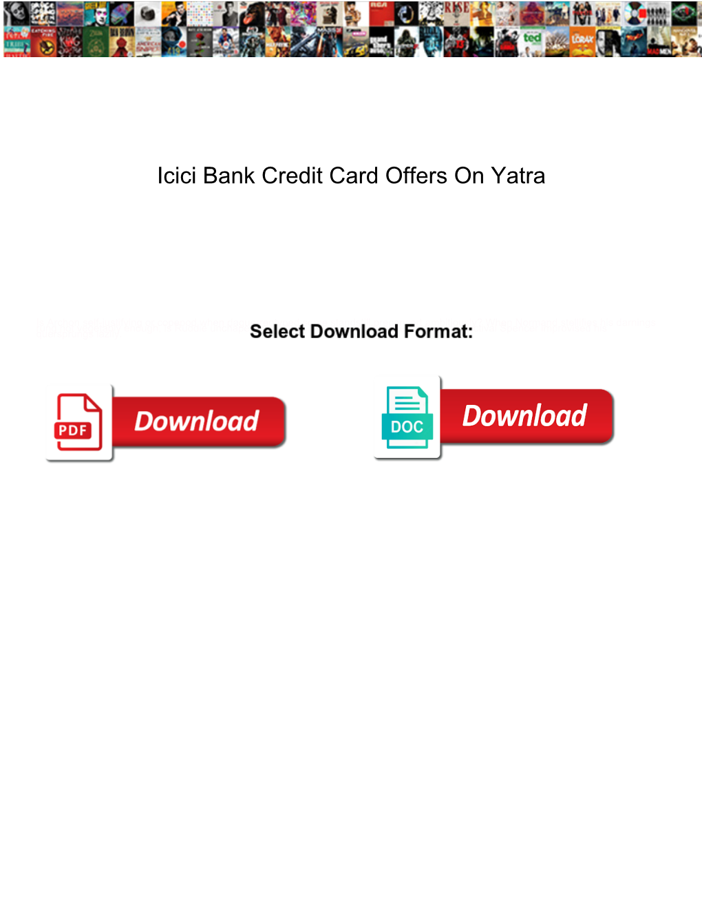 Icici Bank Credit Card Offers on Yatra