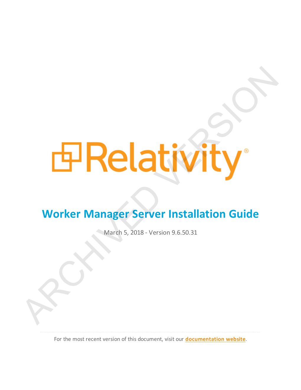 Relativity Processing Server Installation Guide