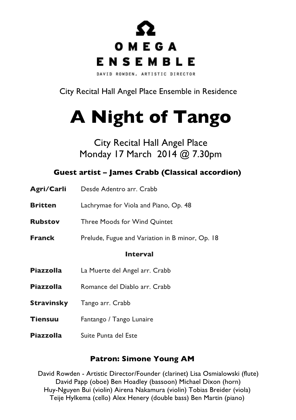 A Night of Tango