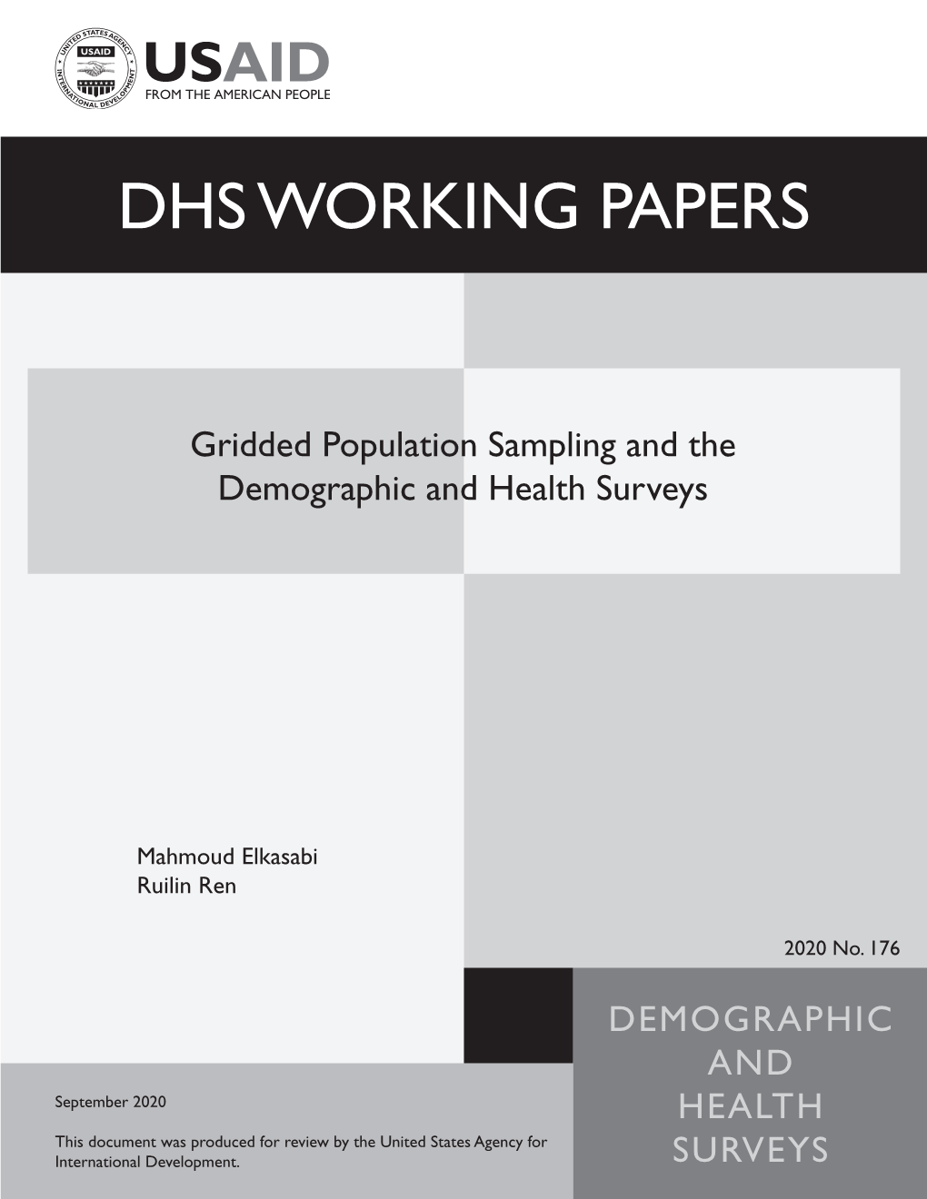 Gridded Population Sampling and the Demographic and Health Surveys