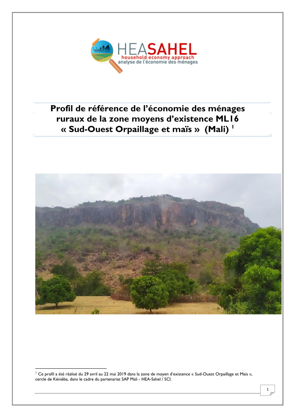 Sud-Ouest Orpaillage Et Maïs » (Mali) 1