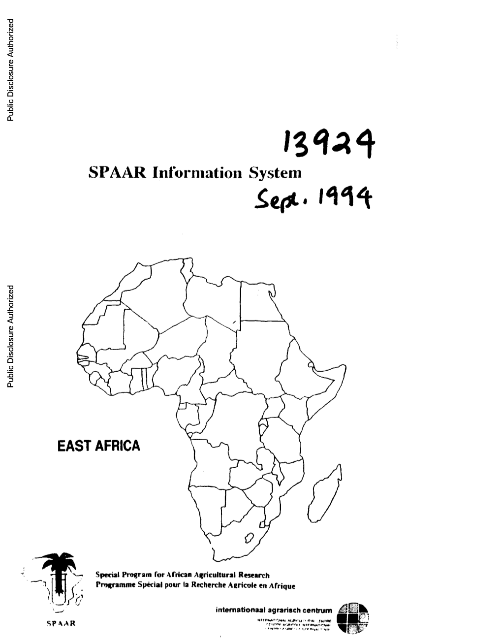 SPAAR Intorniatioii System EAST AFRICA