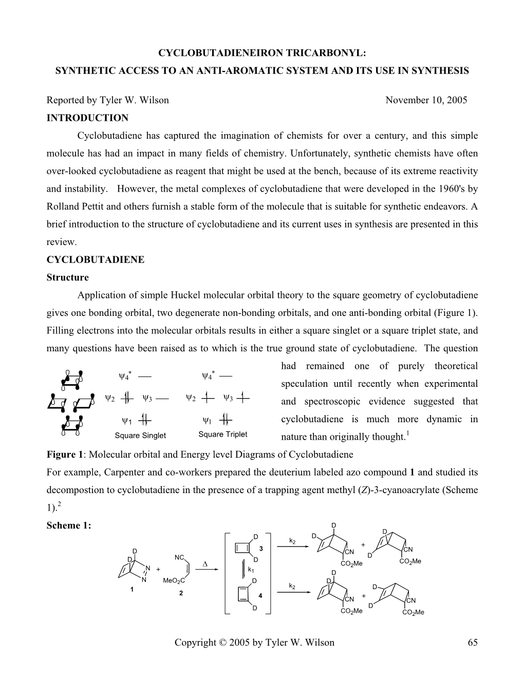 Cyclobutadiene Metal Complexes in Synthesis