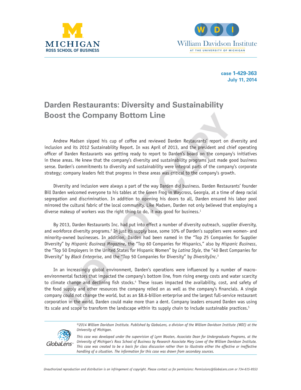 Darden Restaurants: Diversity and Sustainability Boost the Company Bottom Line