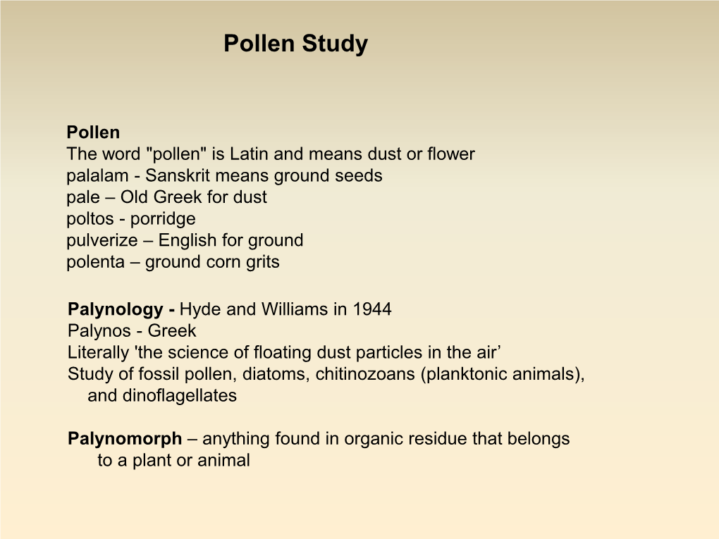 Pollen-Morphology-Biology