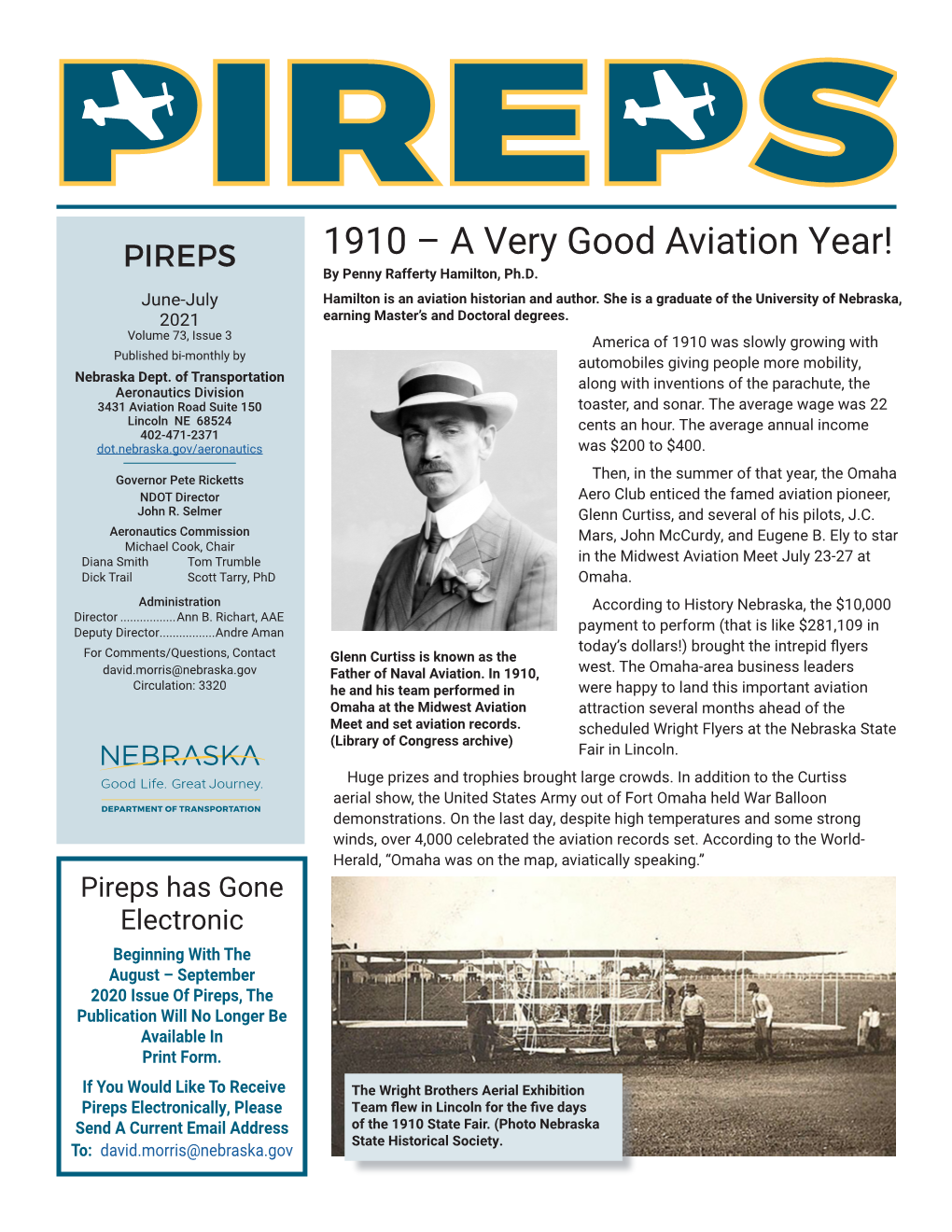 A Very Good Aviation Year! by Penny Rafferty Hamilton, Ph.D