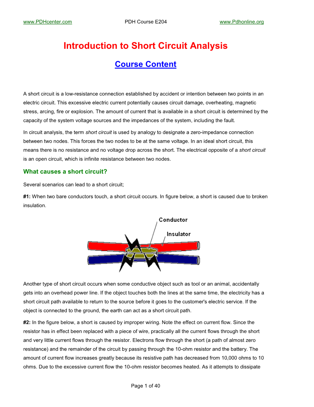 Introduction to Short Circuit Analysis