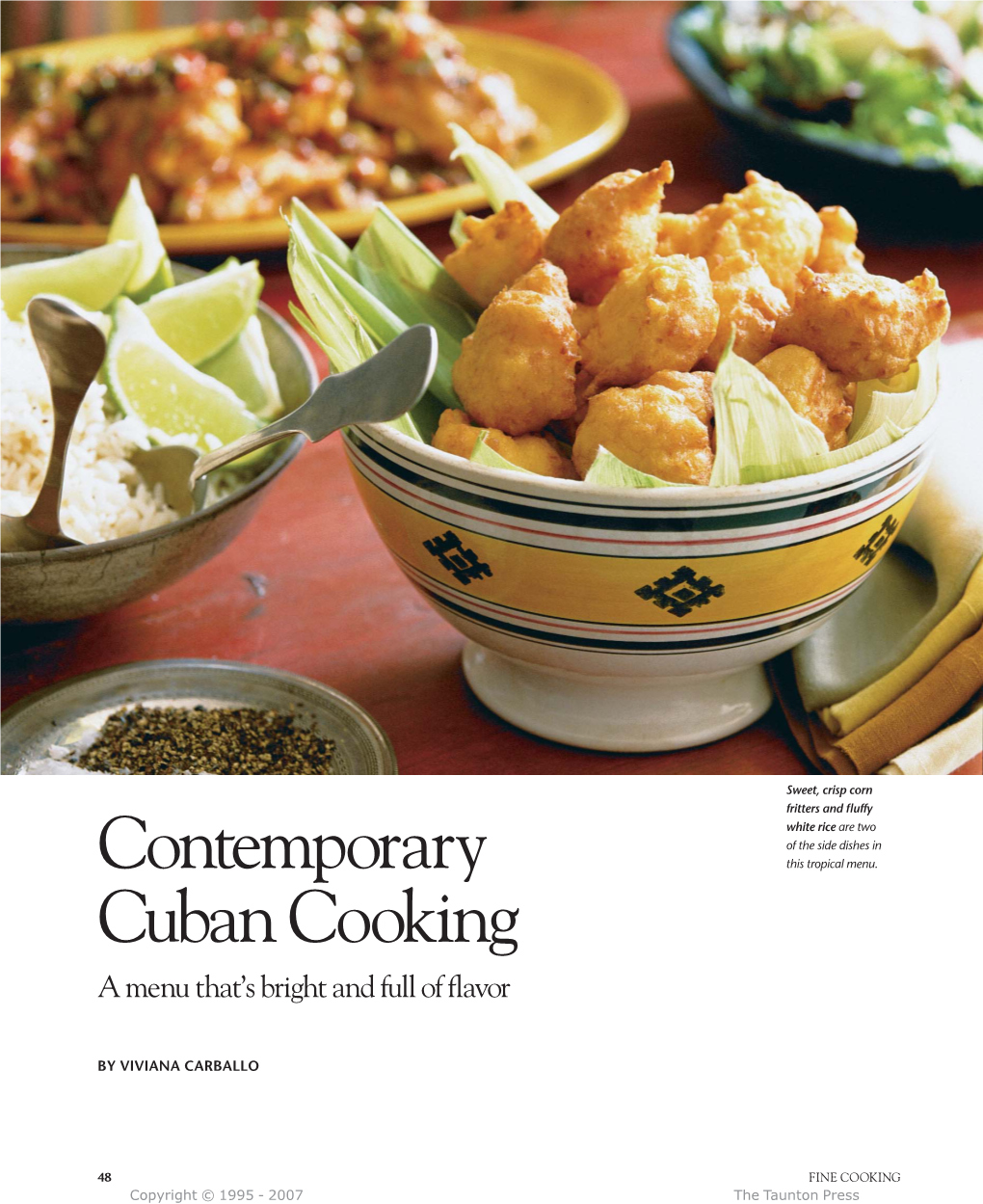 Contemporary Cuban Cooking