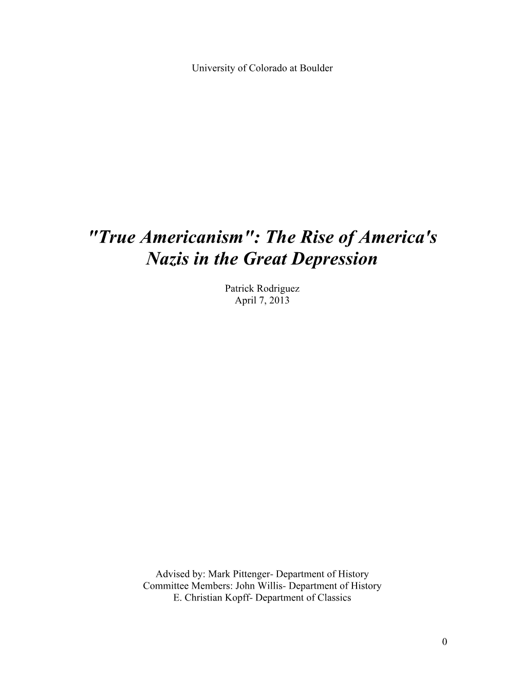 The Rise of America's Nazis in the Great Depression