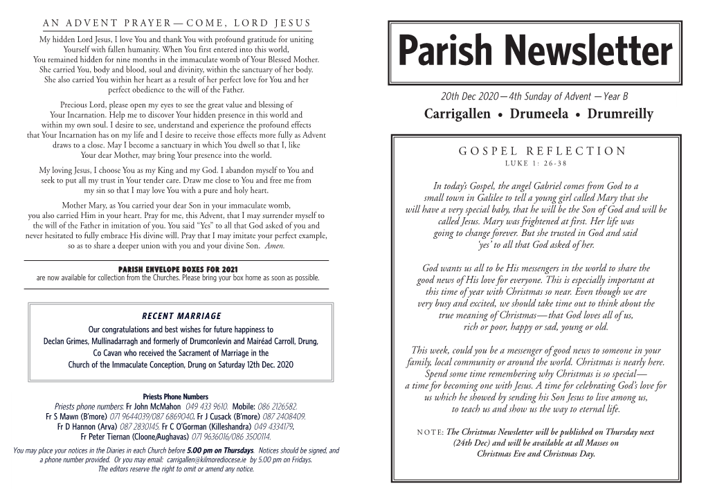 Parish Newsletter August 90703