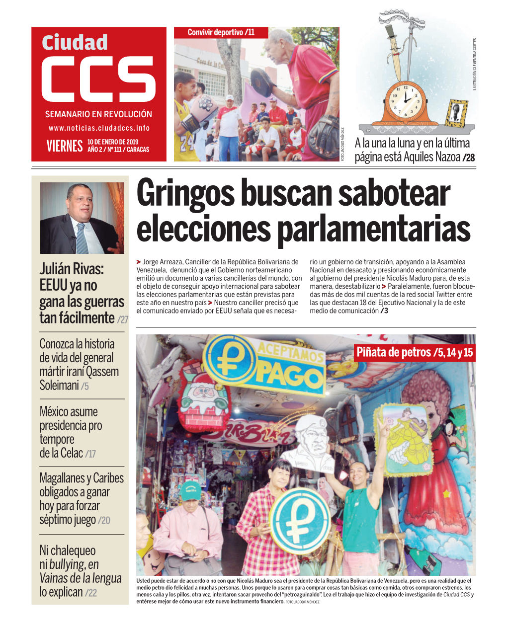 Gringos Buscan Sabotear Elecciones Parlamentarias