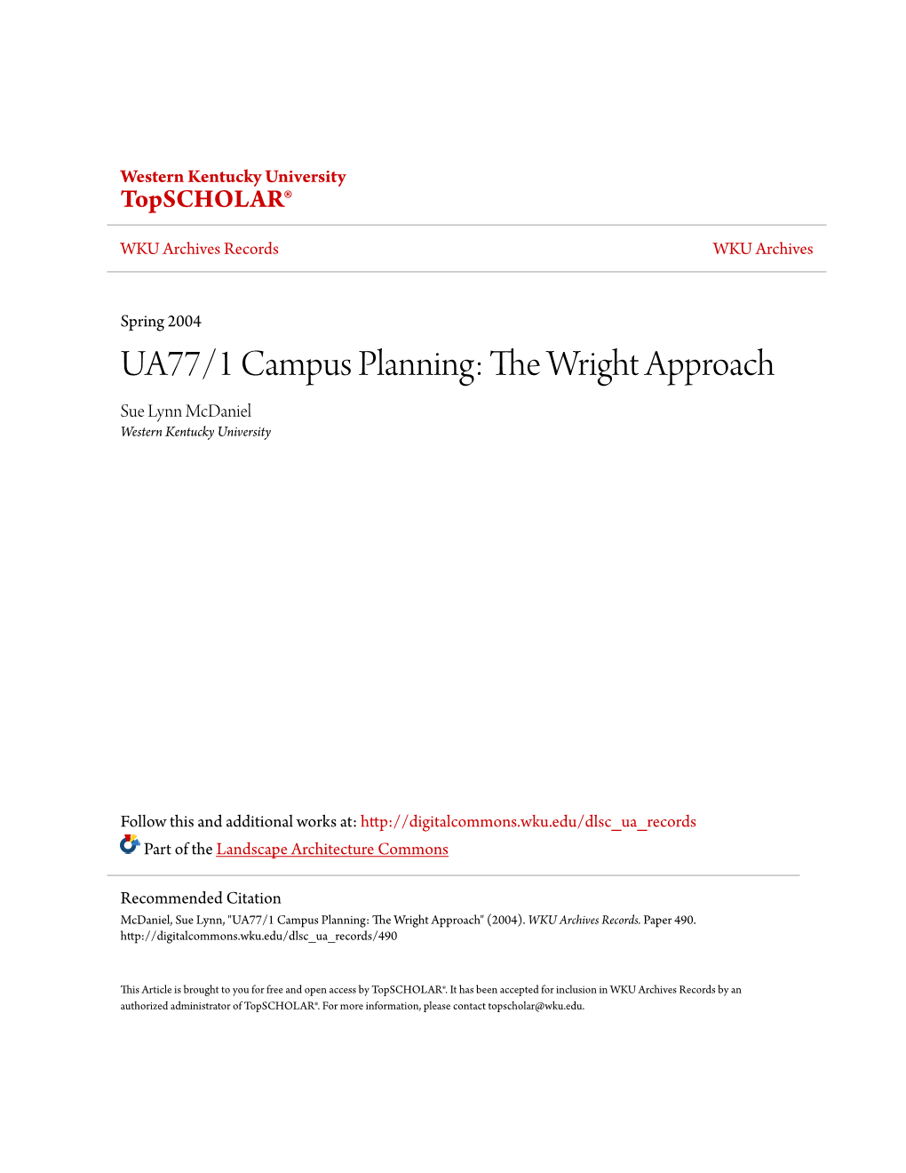 The Wright Approach