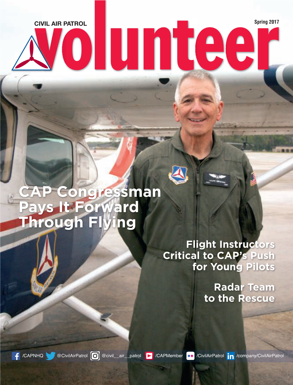 CAP Congressman Pays It Forward Through Flying Flight Instructors Critical to CAP’S Push for Young Pilots
