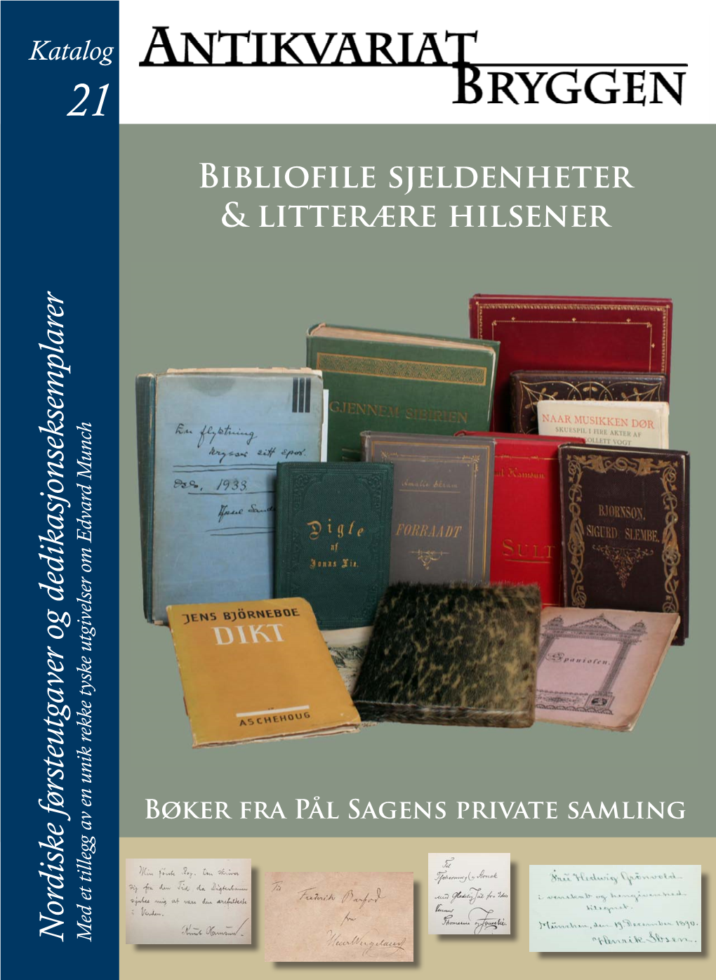 Bibliofile Sjeldenheter & Litterære Hilsener