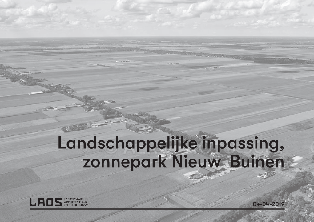 Landschappelijke Inpassing, Zonnepark Nieuw Buinen