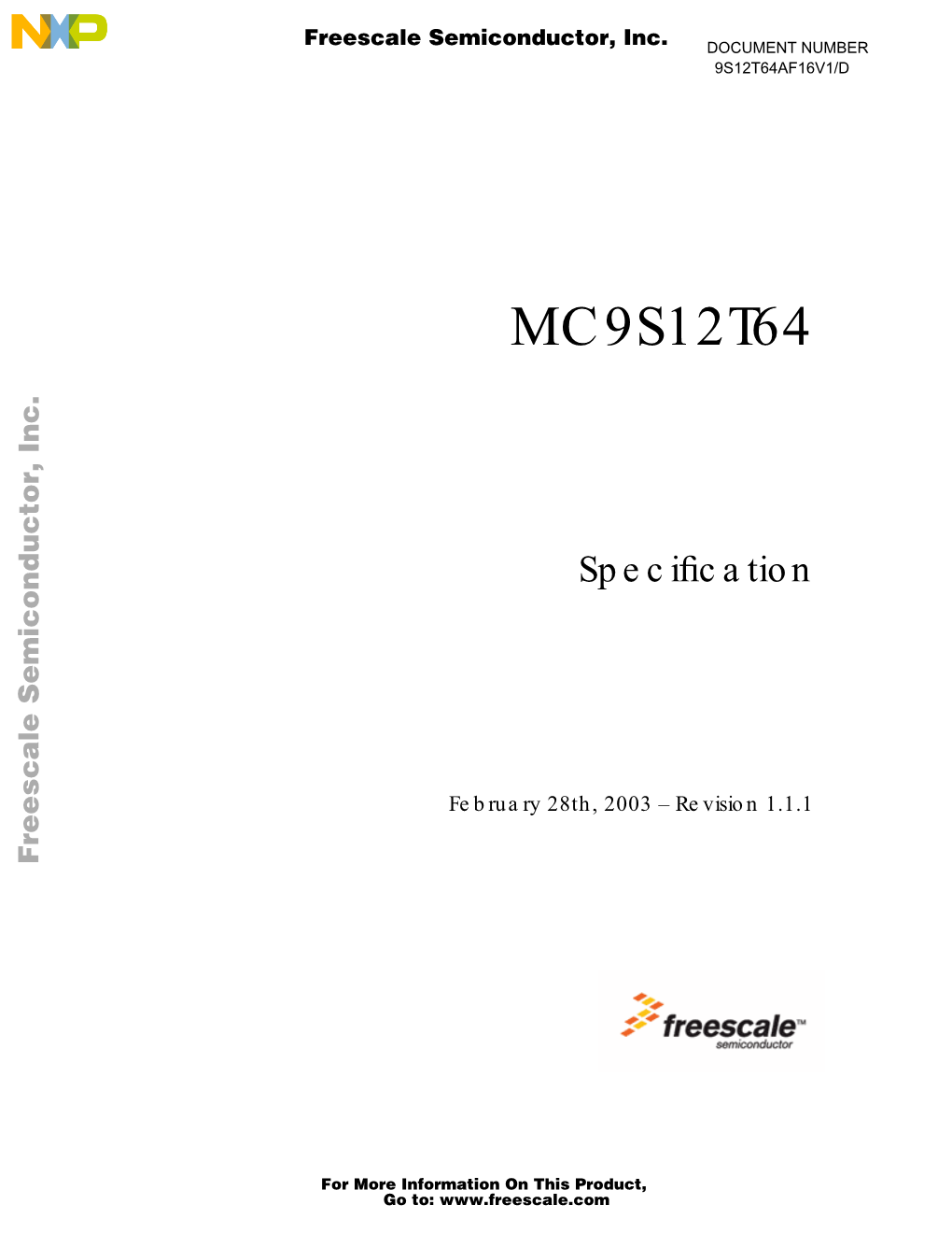 MC9S12T64 Specification