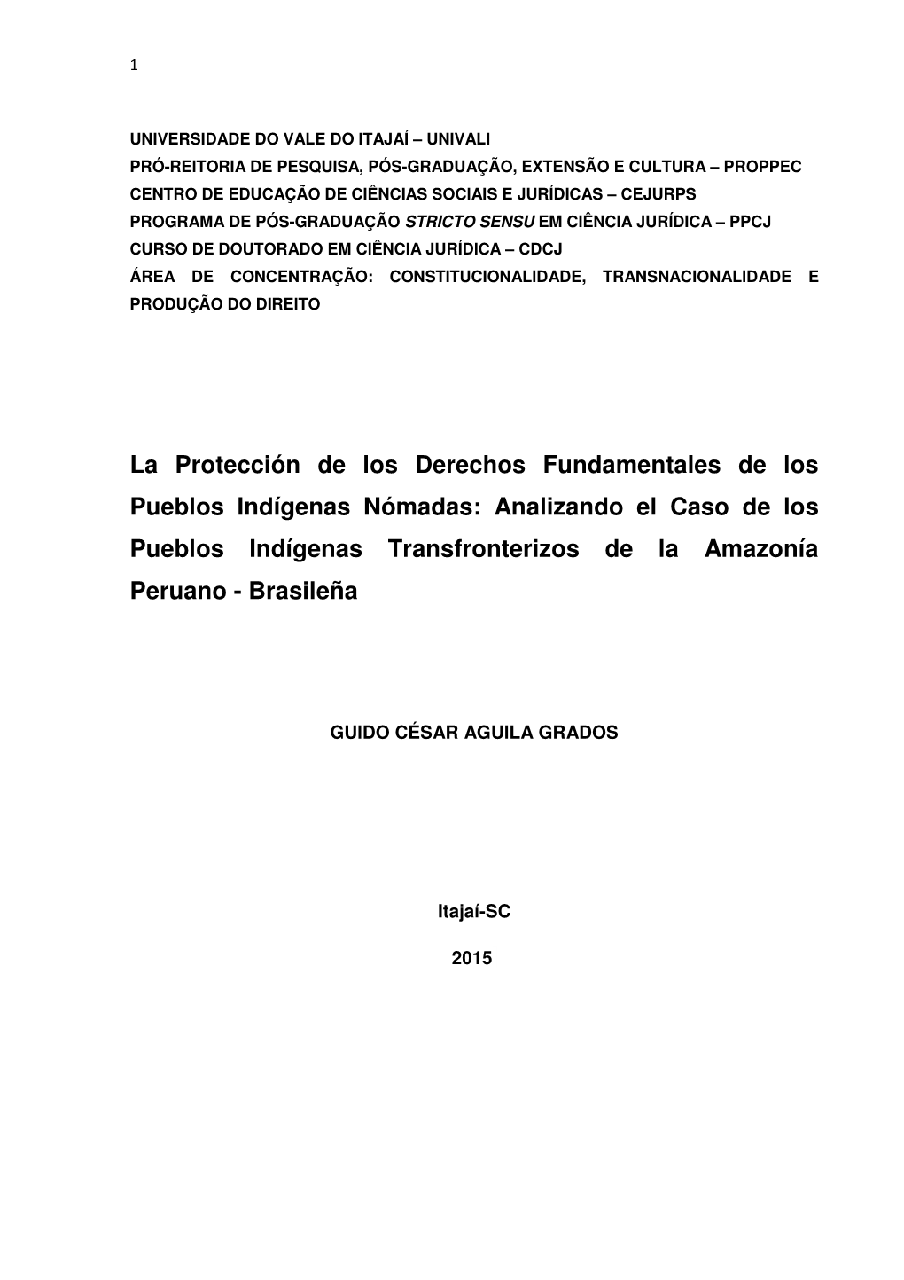 Analizando El Caso De Los Pueblos Indígenas Transfronterizos De La Amazonía