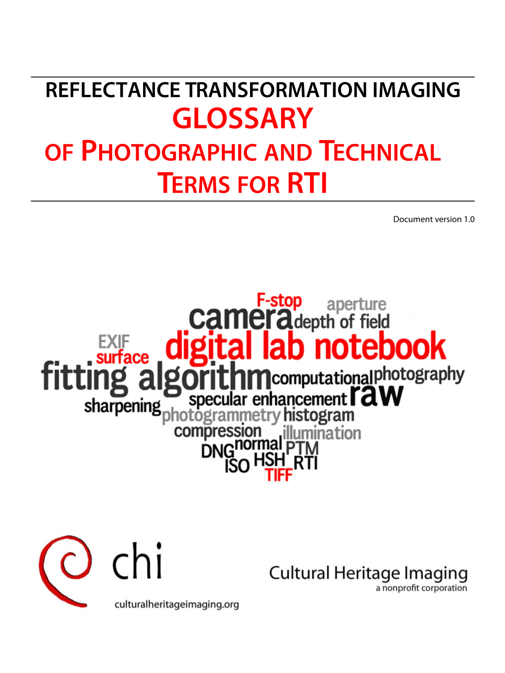 RTI Glossary of Photographic and Technical Terms