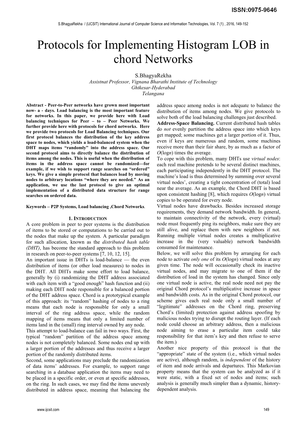 Protocols for Implementing Histogram LOB in Chord Networks