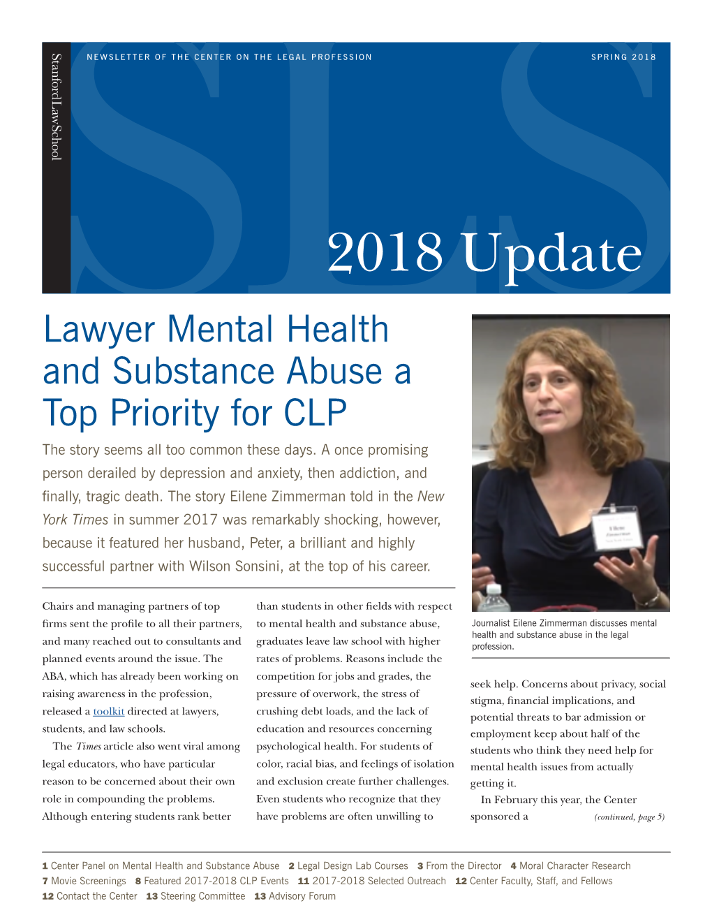 Lawyer Mental Health and Substance Abuse a Top Priority for CLP the Story Seems All Too Common These Days