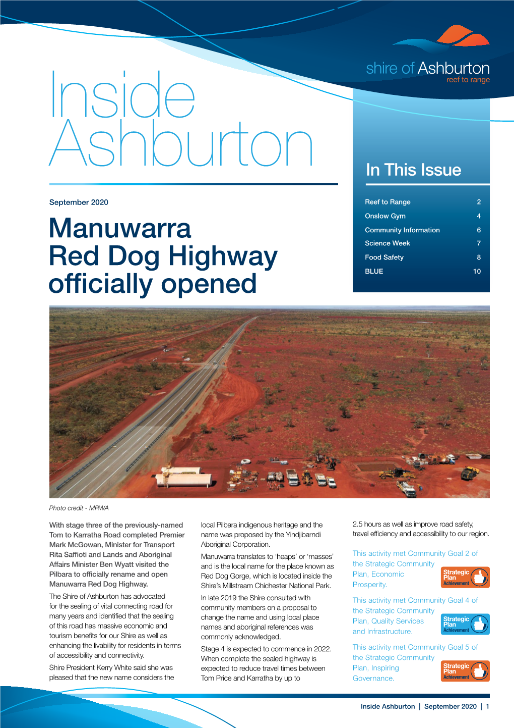 Manuwarra Red Dog Highway Officially Opened