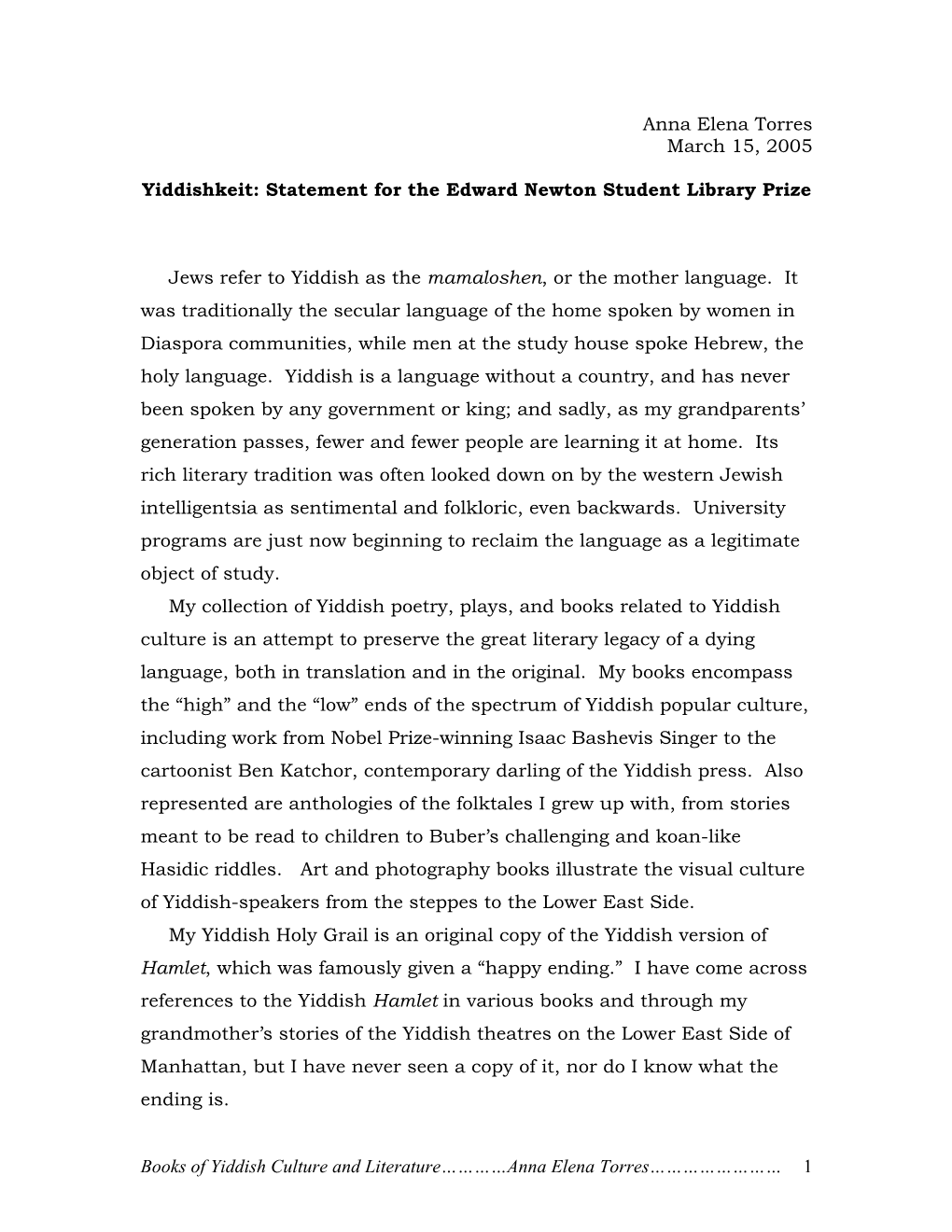 Collection of Books on Yiddish Culture and Literature