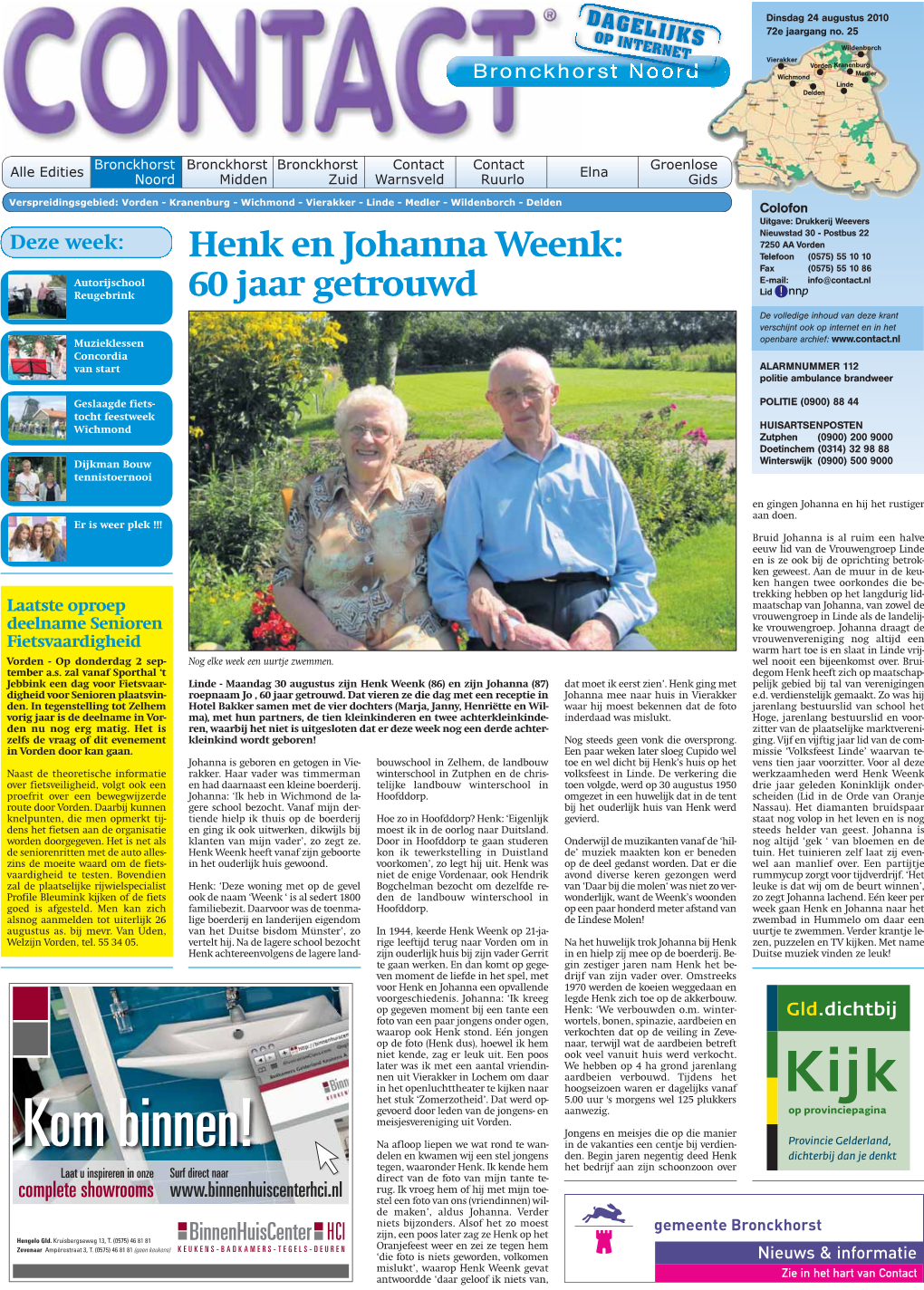 Henk En Johanna Weenk: 60 Jaar Getrouwd