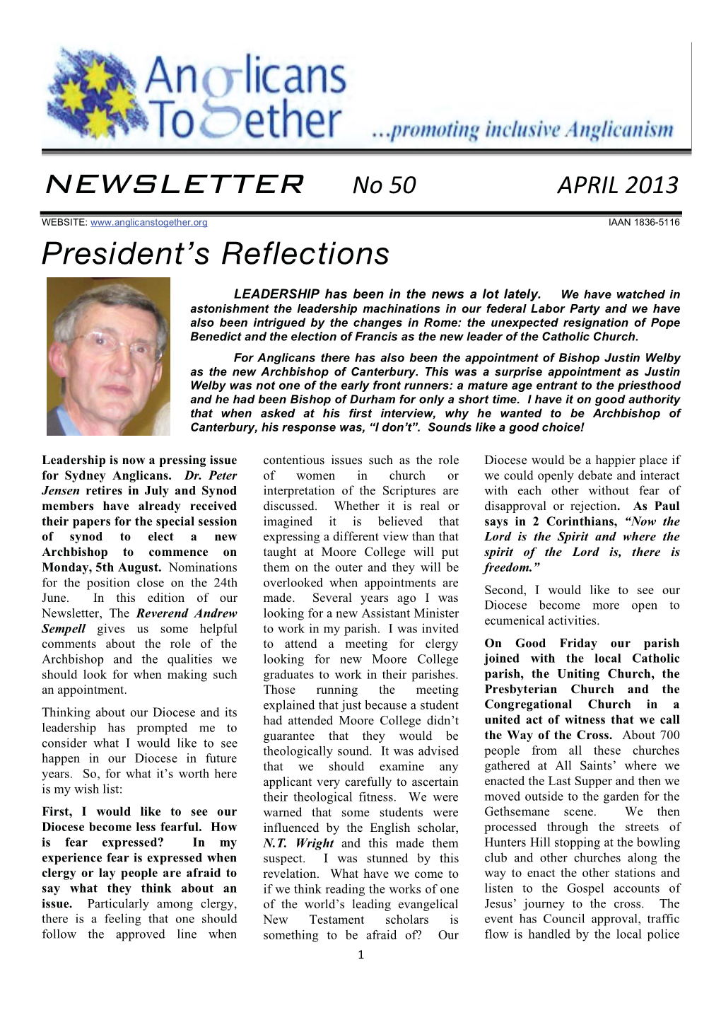 Newsletter No 50