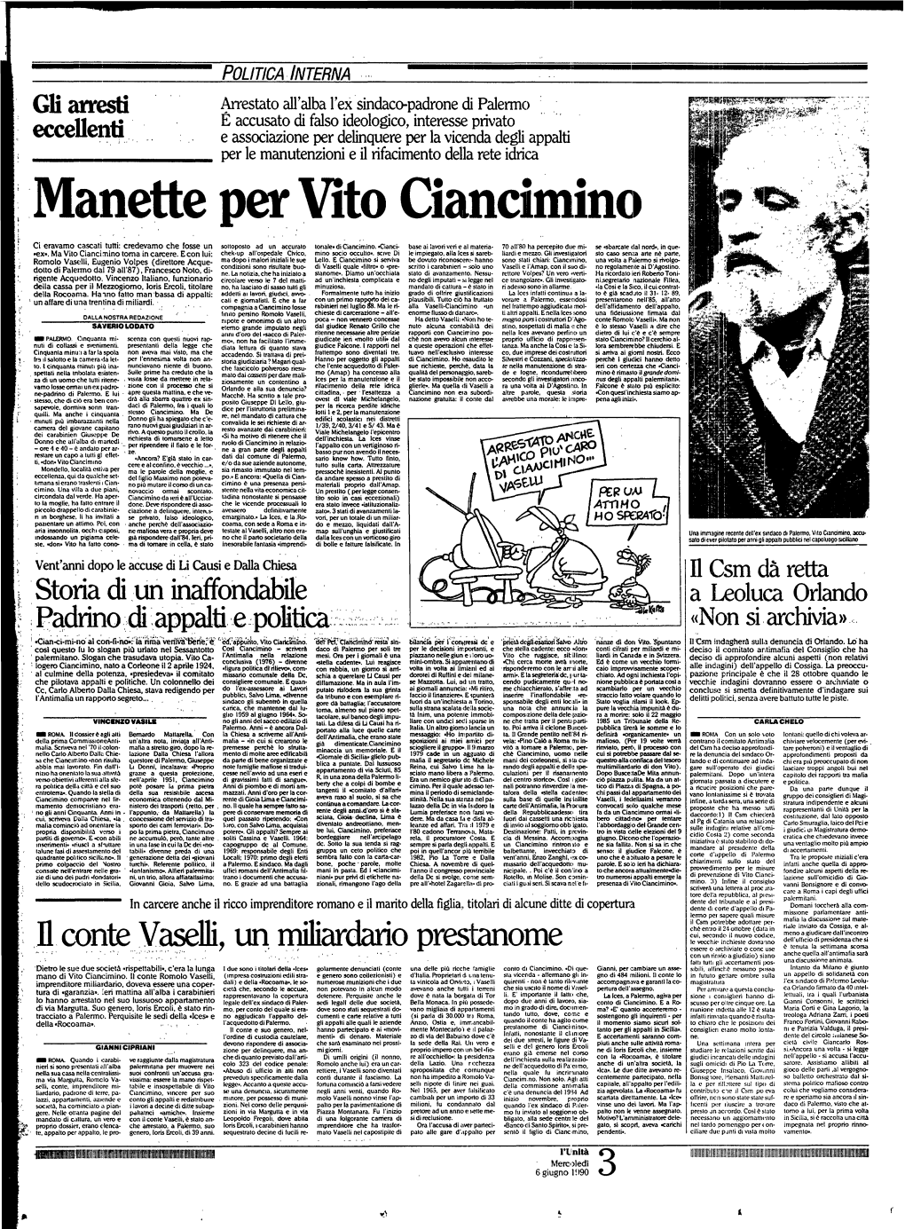 Manette Per Vito Ciancimino