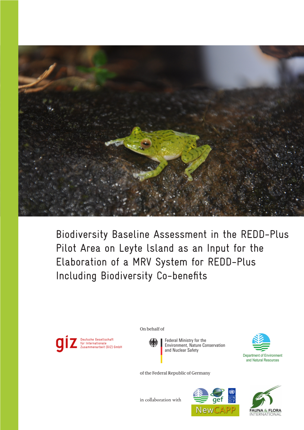 Biodiversity Baseline Assessment in the REDD-Plus Pilot Area on Leyte